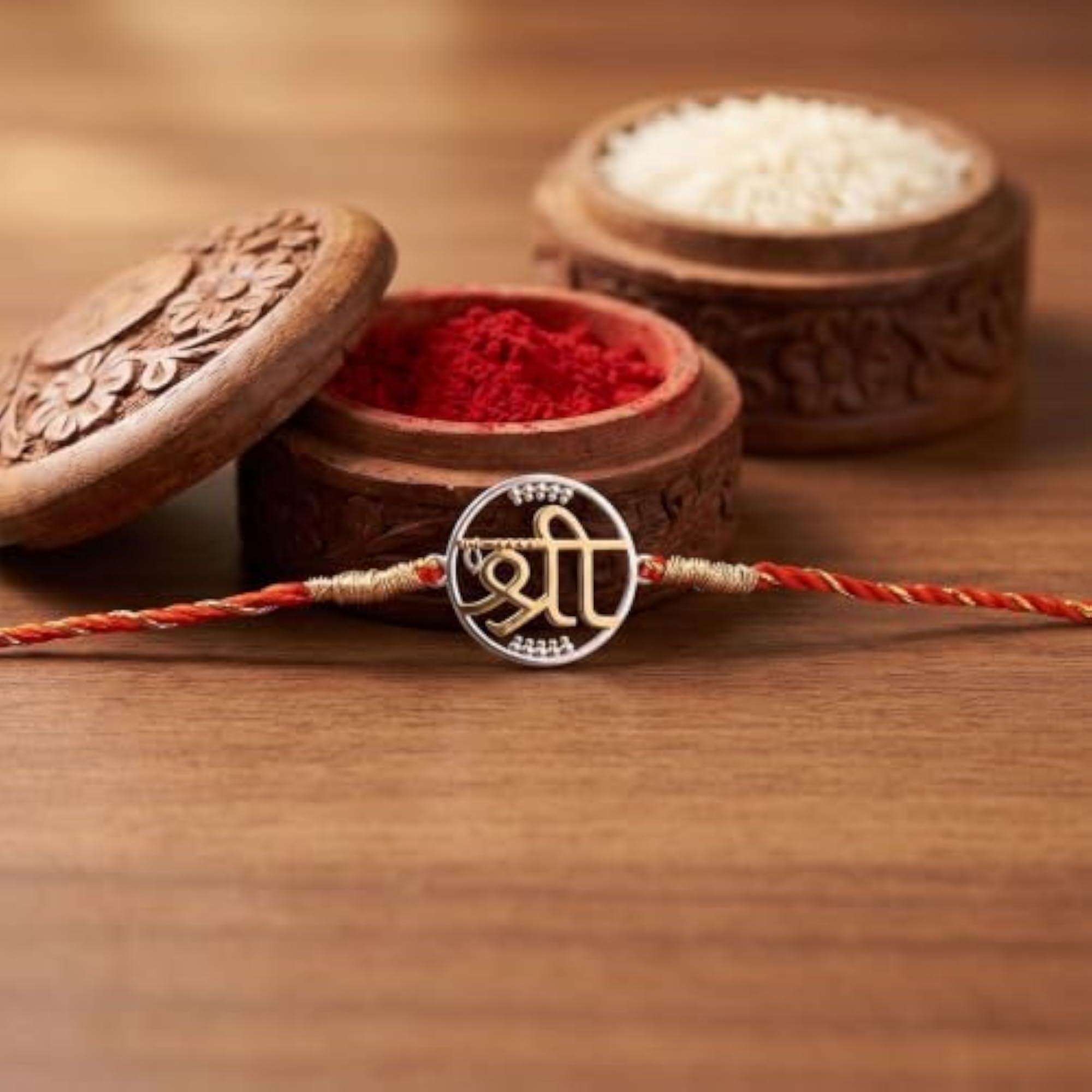 925 Silver Dual Tone Heavenly Shree Rakhi