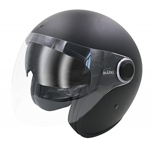 Casque jet Boreal noir mat S, l'élégance sobre à chaque trajet