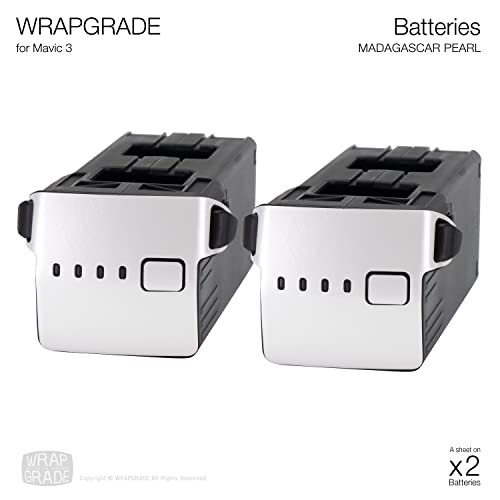 Image of WRAPGRADE Partial Skin Stickers for DJI Mavic 3 Pro Accent Color (Madagascar Pearl)