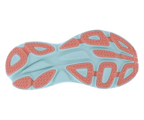 Image of HOKA Bondi 8 Womens Shoes Size 10, Color: Stardust /Aqua Breeze