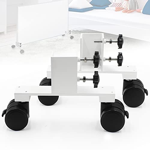 2 Stück Robuste Standfüße für Infrarotheizungen (Dicke 1- 4cm), Infrarotheizungen beweglich machen, Uuniversell Standfüße Halterung mit Räder für Elektroheizung