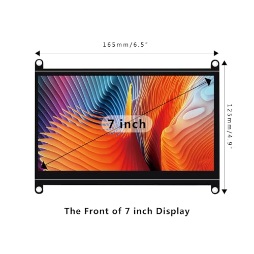 Image of 7 Inch Monitor Touch Screen for Raspberry Pi 1024X600 IPS FHD LCD Display USB HDMI Portable Monitor for Raspberry Pi 4B /3B+ /ZeroW /3B /Zero /2B /A+ /B+ /A /B
