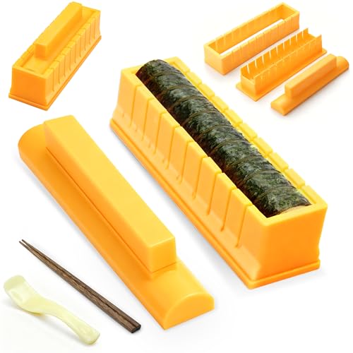 QCCTPUU Sushi Maker, DIY Sushi Making Kit with Sushi Mold,