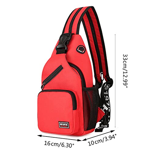 Women Men Small Sling Backpack Waterproof Crossbody Shoulder Chest Bag Daypack3