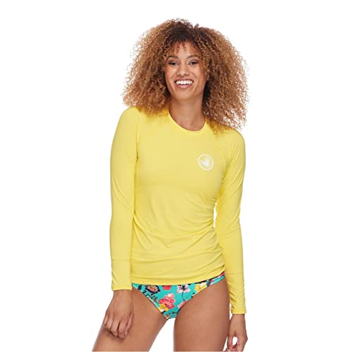 Image of Body Glove Women's Smoothies Sleek Solid Long Sleeve Rashguard with UPF 50+