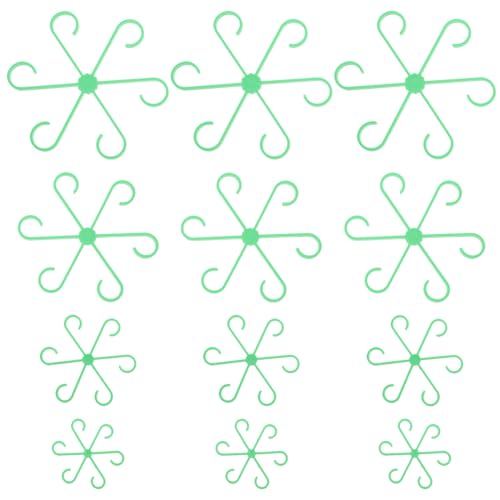 Image of BESPORTBLE 12 Plant Support Clips, 12 Piece, Plastic, Light Green