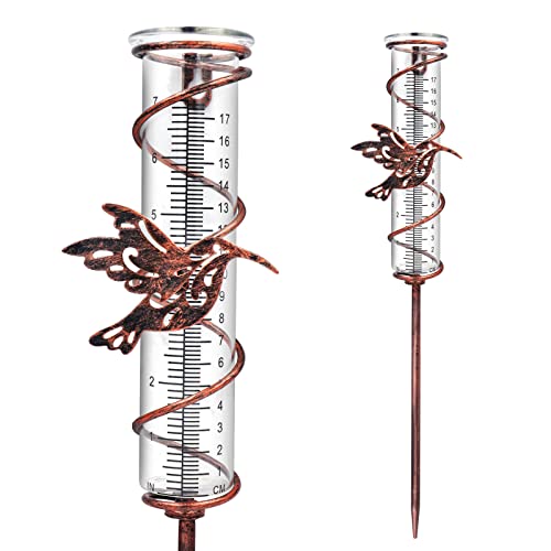 Fovern1 Rain Gauge Outdoor, Hummingbird Rain Gauge, Replacement Detachable Rain Gauge With Stake For Yard, Lawn, Pathway, Patio #TOP7