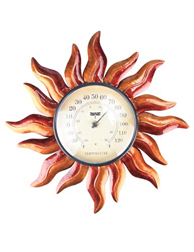 MUMTOP Thermometer Indoor Outdoor Sun Waterproof Wall-Mounted Thermometer Does not Require Any Battery