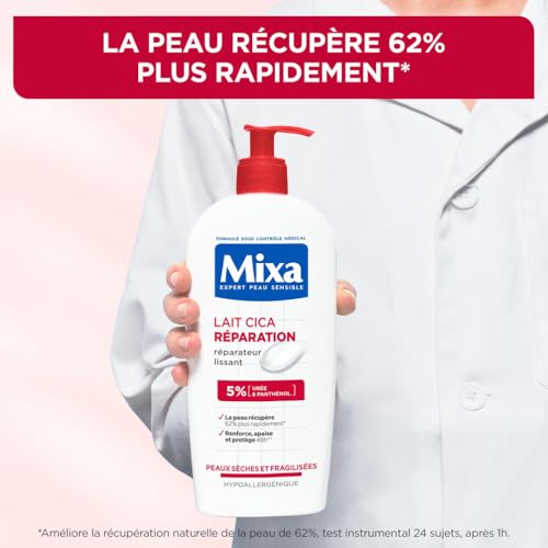 Lait Cica Réparation Effet Longue Durée Peau Sèche Et Fragilisée Mixa Le Flacon De 250ml - vue 9