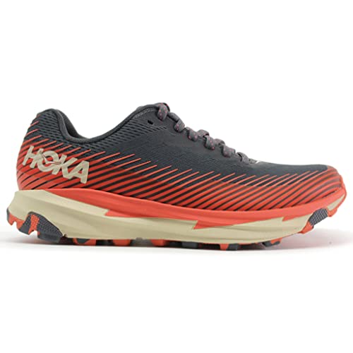HOKA ONE ONE Womens Torrent 2 Synthetic Textile Castlerock Camellia Trainers 7 US