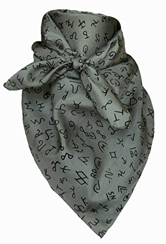 Wyoming Traders Sage Wild Rag with Brands, 34.5 inch by 34.5 inch Square
