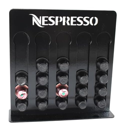 Suporte para Cápsulas Nescafé, Madeira, Capacidade para 25 Cápsulas, Dimensões 26x22x7cm, Preto