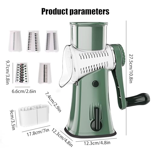 Râpe à fromage rotative anti-dérapante avec rangement intégré - 8