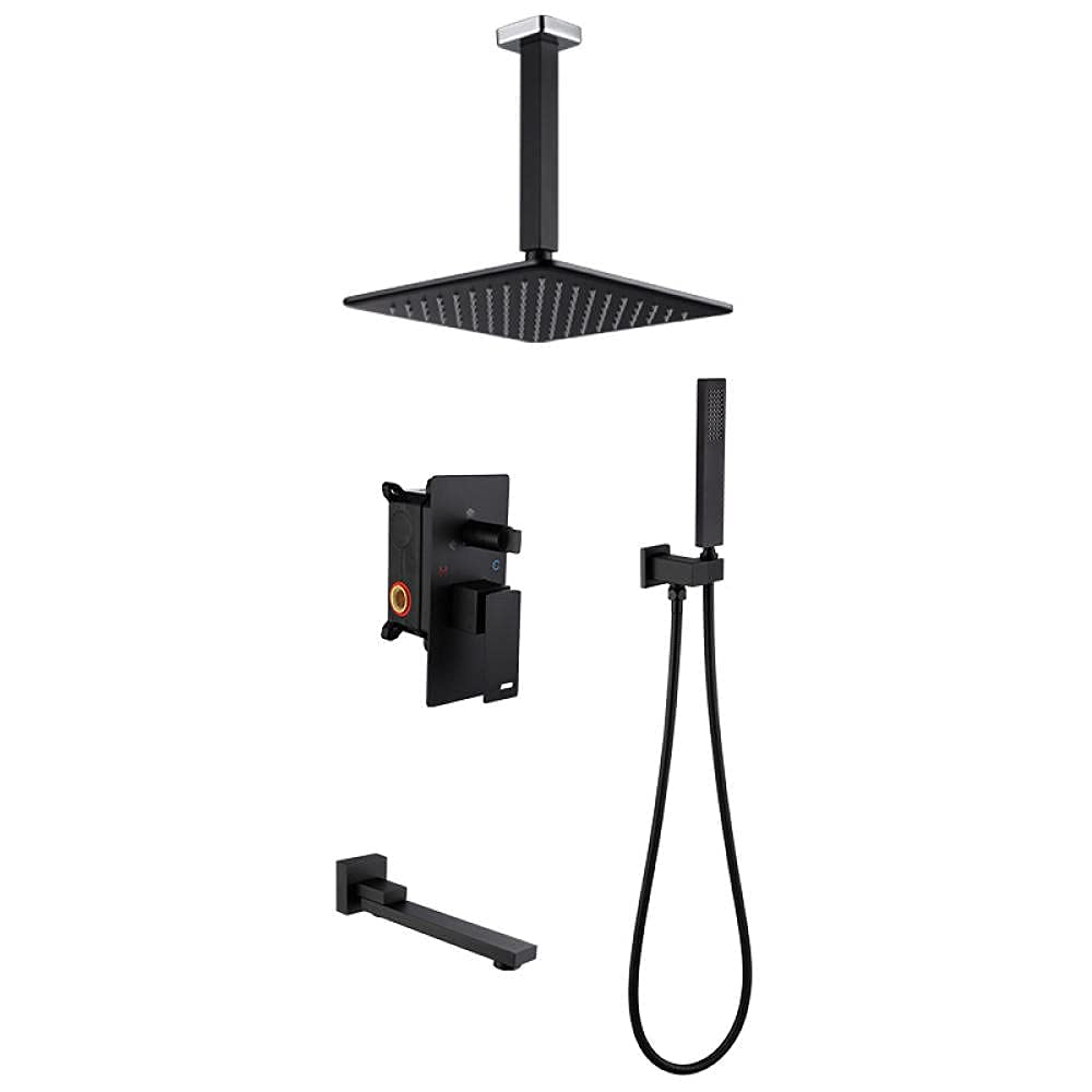 Ensemble de douche 3 fonctions encastré pour éliminer les traces de calcaire