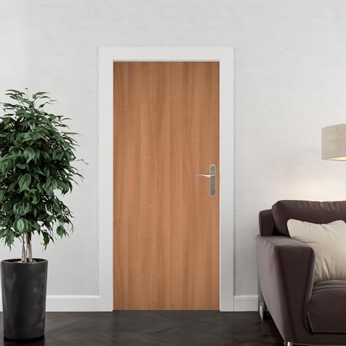 Adesivo Decorativo Porta Madeira Lisa Marrom Decoração