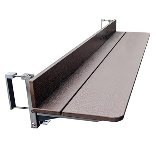 Table de bar pliante de balcon réglable en hauteur et rabattable