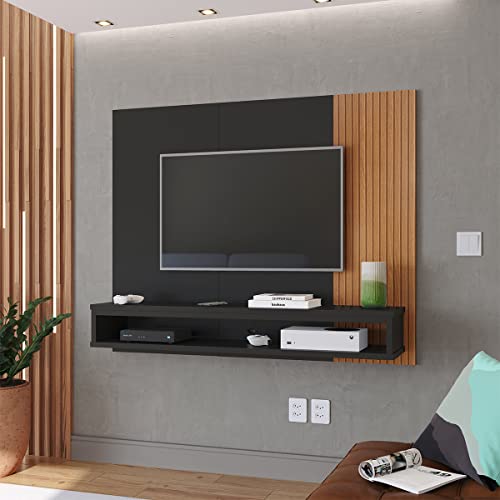 Painel Para TV Ripado Modelo Cissa 50 Polegadas Smart Plus Cor Preto-Ripado