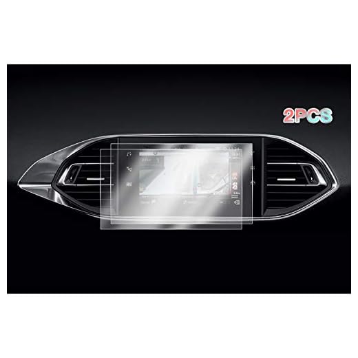 [2 PCS] CDEFG para Peugeot 308 Protector de Pantalla, HD Auto 9H GPS Navi película protegida Pet (9.7 Inches)