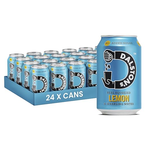 Dalstons Sparkling Lemon Soda (24 x 330ml) - Real Squeezed Lemon & Sparkling Water - 46 Kcal - No Added Sugar - No Artificial Sweeteners - Healthy Alternative - Low Calorie - Vegan
