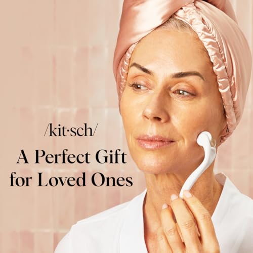 Kitsch Derma Roller for Face, Face Roller for Beard, Skin Care Tools, Gifts For Women and Men, Travel Essentials, White - Image 6