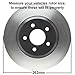 Detroit Axle - Rear Brake Kit for Chrysler 200 Sebring Dodge Avenger Caliber Jeep Compass Patriot Mitsubishi Lancer Replacement Brakes Rotor Ceramic Brake Pads : 10.31