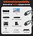 Yaekea 5FT-Toslink Optical Audio Cable Compatible with Soundbar, Stereo Systems, Home Cinema, Xbox One/PS4, TV, Amplifier, Speaker optical cable Grey Braid fiber optic cable
