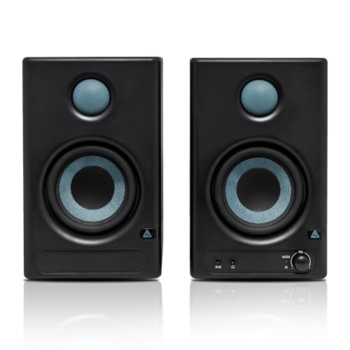 Image of Audio Array AM-S1 BT v5.3 |Professional 4 inch Studio Monitor Speaker Pair| 60W Class D Amplification,Woven Composite Woofer,1 inch Silk-Dome Tweeter,EQ Controls|Music /Monitor Mode, Aux, HDMI, USB C, TRS, RCA