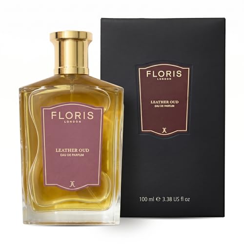 Floris London Leather Oud Eau de Parfum (100ml) | Rich, Earthy & Smoky Fragrance | Enhanced with Vetiver, Amber & Sandalwood | Opulent Scent for Men | Ideal for Everyday & Evening Wear | Vegan