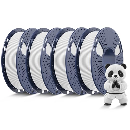 SUNLU 3D Printer Filament Bundle Muticolor, PLA Filament 1.75mm, Neatly Wound Filament, Smooth Matte Finish, 1kg in Total, 0.25kg Spool, 4 Packs, White*4