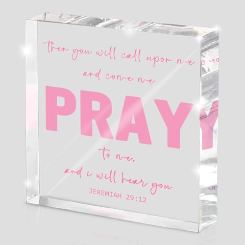 Bible Verse Acrylic Desk Sign