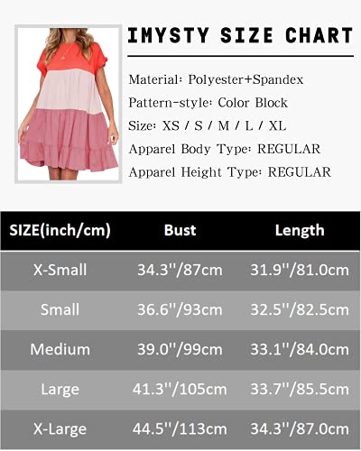 Image of Imysty Womens Boho Floral Ruffle Sleeve Babydoll Loose Flowy Casual Summer Pleated Mini Dress