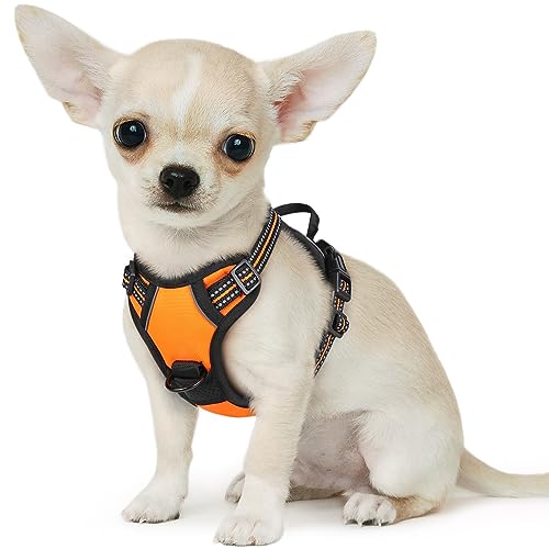 Eagloo Small Dog Harness No Pull, Service Vest with Reflective Strips and...