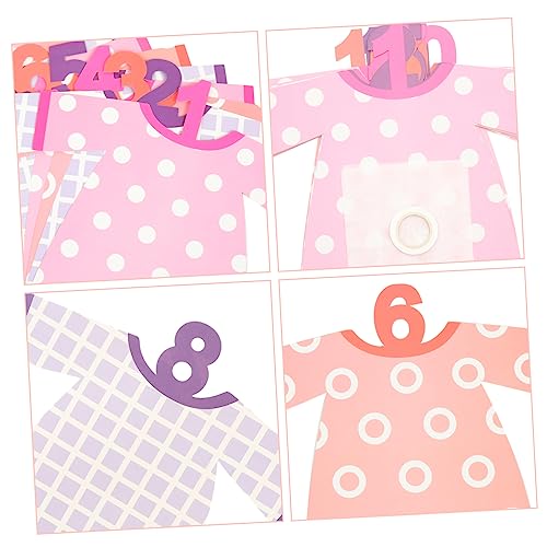 BESTOYARD 6 Conjuntos De Ornamentos Em Forma De Celebração Mês Estrelas Xxcm Ano Mensal Guirlanda De