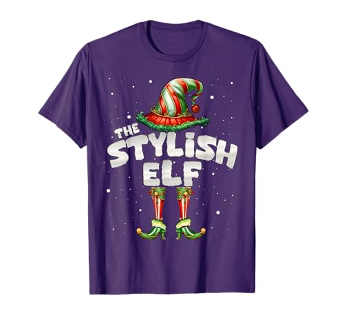 I'm The Stylish Elf Family Matching Group Christmas T-Shirt