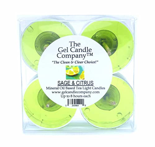 4 Pack of SAGE and Citrus Scented Mineral Oil Based