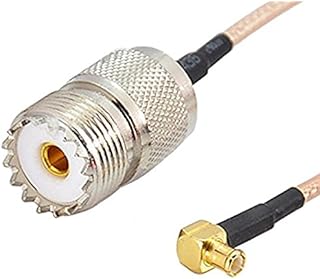 2 X 8inch Electronics RF Coaxial Cable UHF Female SO239 to MCX Male Right Angle Connector RG316 20cm 8 Ships from USA