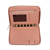 IMIKEYA Budget Organizer Tasche PU mit Reißverschluss Handgriff Großes Fassungsvermögen Modisch und Langlebig Geld Umschlag System für Frauen zur Budgetplanung und Geldverwaltung