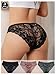 SHENHE Women's 3 Pack Lace Sheer Satin Underwear Silky Smooth Briefs Panties Set Multicolor Large