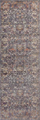 Chris Loves Julia X Loloi Rosemarie Collection Roe-04 Graphite / Multi 9'-0" X 12'-0" Area Rug #TOP4