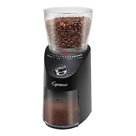 Capresso Infinity Plus Conical Burr Grinder, Black Cover