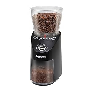 Capresso Infinity Plus Black Conical Burr Grinder