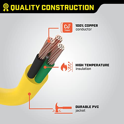 Champion 3-Foot 30-Amp 125/250-Volt Generator Y-Adapter (L14-30P to two 5-20R) - Image 6