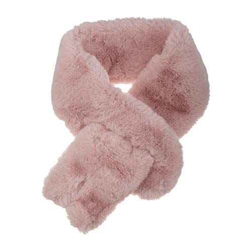Allegra K Fluffy Faux Fur Collar Scarf Rabbit Ears Plush Neck Wrap Winter Warmer for Women