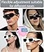 6 Set Large Size Nose Sun Protection Nose Protector UV Eye Patch for Glasses Sunlight Men Women Sports, black3 white3 (Black)