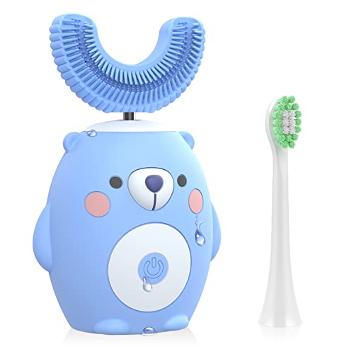 Kids Electric Toothbrush, Ultrasonic Autobrush Toothbrush Kids with 6 Modes, Whole Mouth Ba