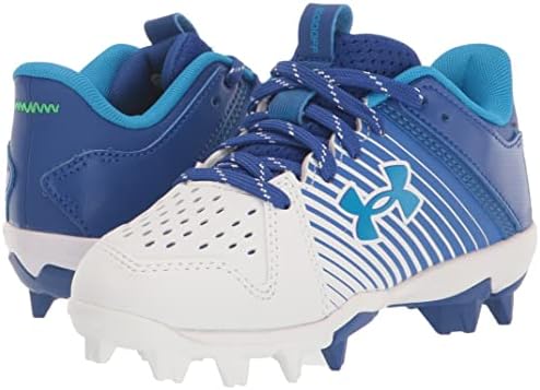Under Armour Boy's Leadoff Low Junior Rubber Molded Baseball Cleat Shoe, Royal, 4 Big Kid | Image 7