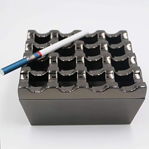 Cinzeiros de metal para cigarros – Cinzeiros de charutos ao ar livre à prova de vento, cinzeiro de m