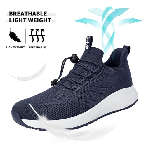 Image of Women's Non Slip Work Shoes Slip Resistant Waterproof Chef Shoe for Restaurant Kitchen Food Service Nursing Hospital Staff Lightweight Walking Sneakers with Slip-On Design