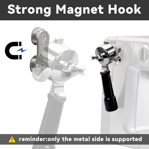 Magnetic Portafilter Holder for Metal Wall Surface, Espresso Accessories Organizer Tools Compatible with Ninja Luxe Cafe, Breville Coffee Machine
