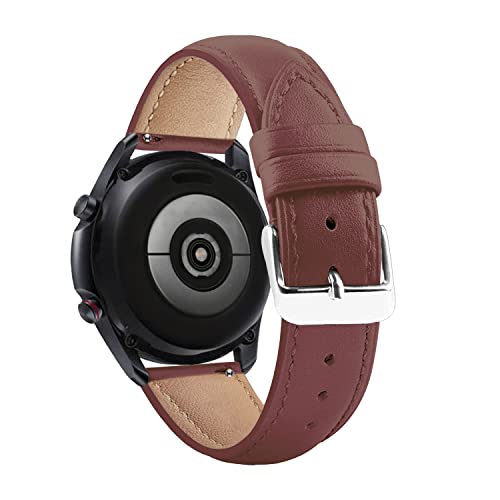 Image of ACM Watch Strap Leather Belt 20mm compatible with Noise Noisefit Nova Smartwatch Casual Classic Band Brown